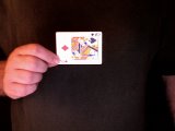 magician shows tampered with card