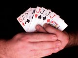 Magician shows four jacks and four random cards