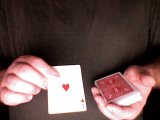 magician reveals the correct card