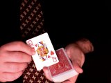 magician turns top card over to reveal it is same card