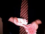 magician motions where to place the card