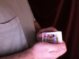 magician squares off the cards