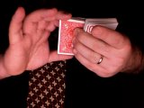 reverse view of replaceing the cards to show sleight of hand