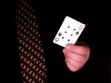 magician shows chosen card
