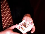magician places two jacks face up on top of the deck