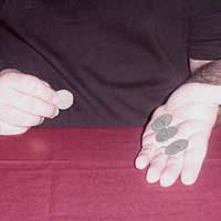 Coins Through A Table Magic Trick Coin